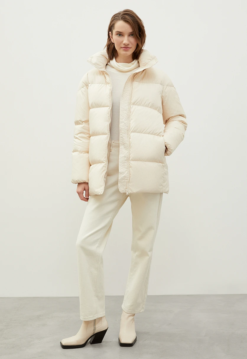 Стеганый пуховик oversize силуэта, Модель FWC11026, Фото №2