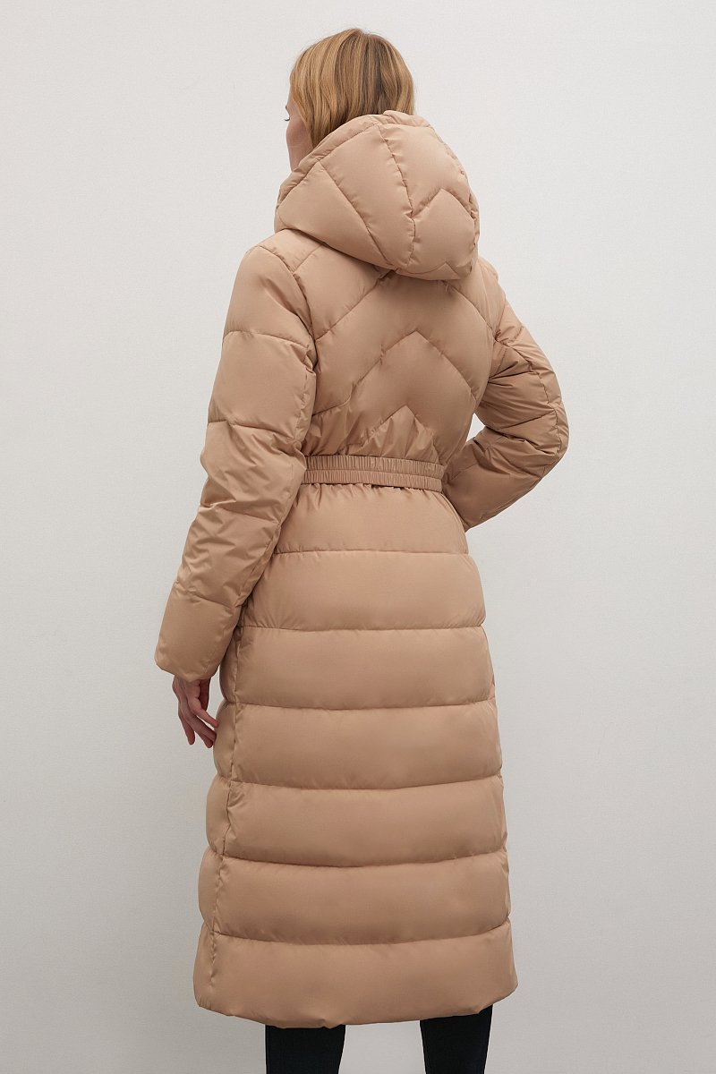Стеганое утепленное пальто с капюшоном, Модель FWC11007, Фото №5