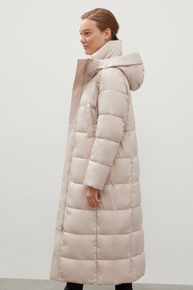 Утепленное пальто с капюшоном, Модель FWC11016, Фото №4