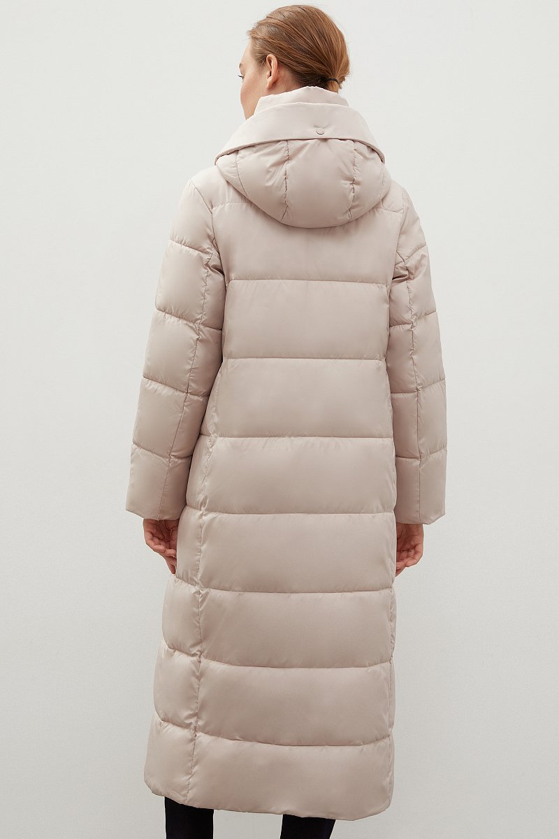 Утепленное пальто с капюшоном, Модель FWC11016, Фото №5