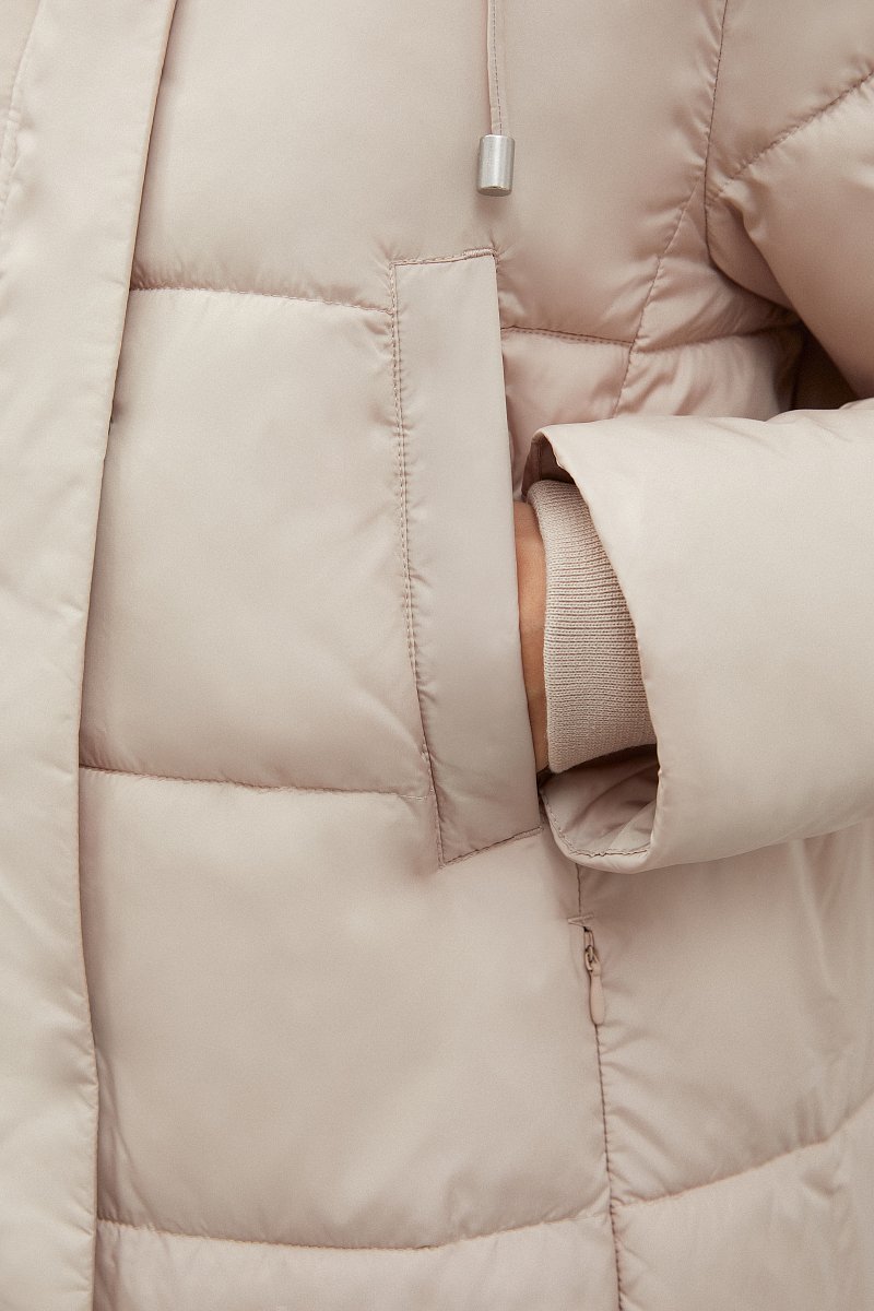 Утепленное пальто с капюшоном, Модель FWC11016, Фото №7