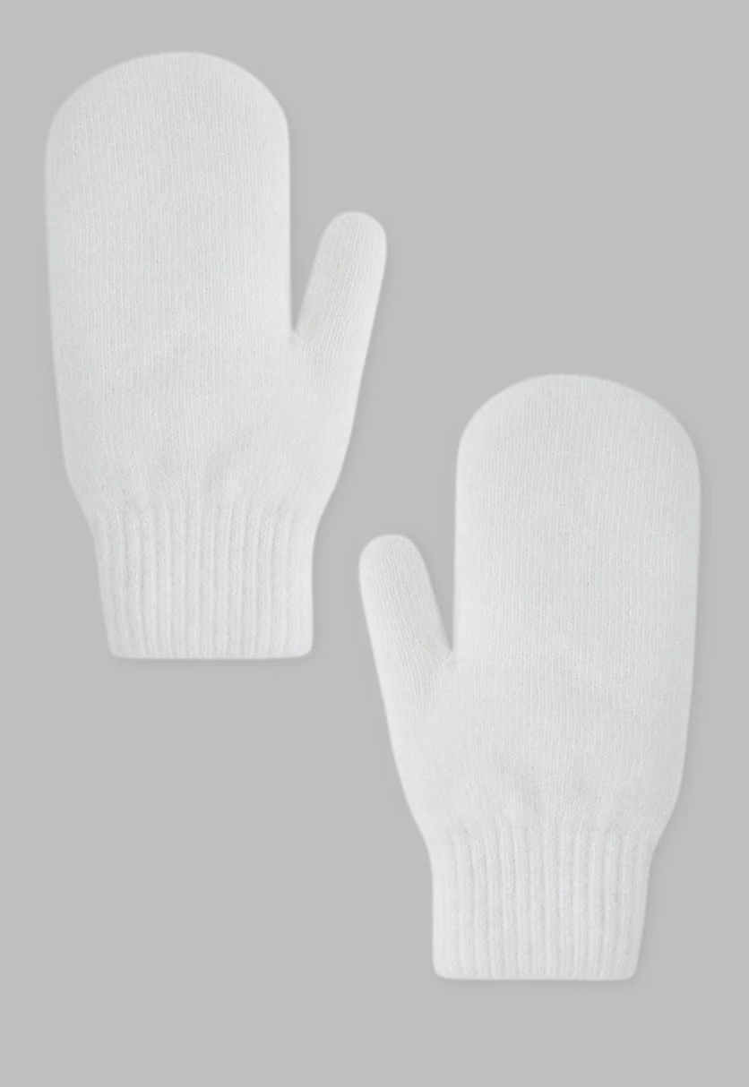 Вязаные варежки с шерстью и ангорой, Модель FWC11170, Фото №1