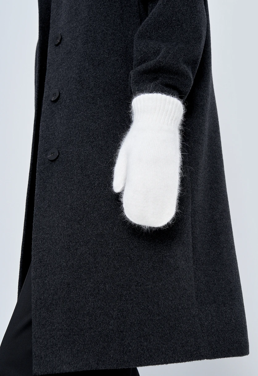 Вязаные варежки с шерстью и ангорой, Модель FWC11170, Фото №3