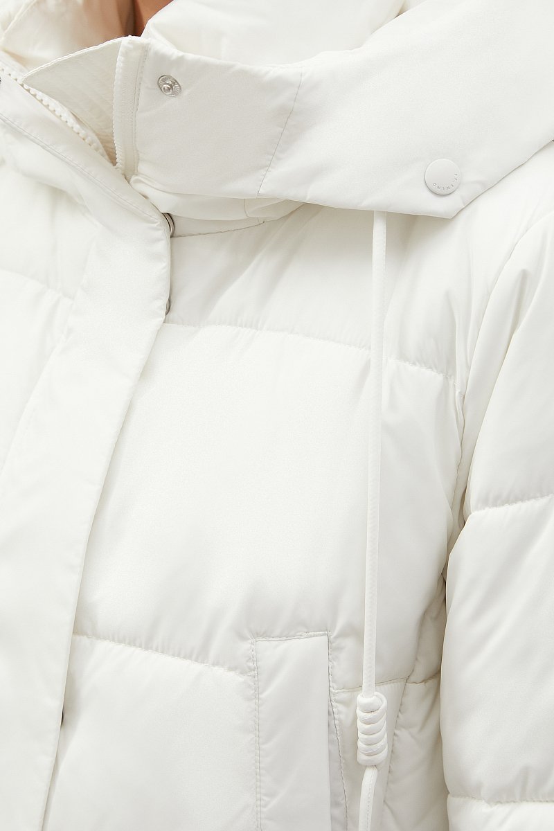 Утепленное пальто с капюшоном, Модель FWC11016, Фото №6