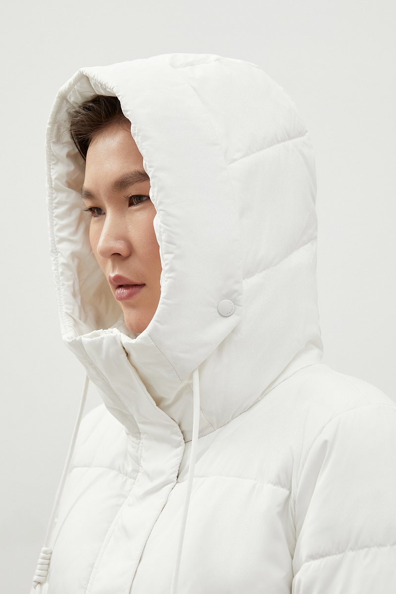 Утепленное пальто с капюшоном, Модель FWC11016, Фото №8