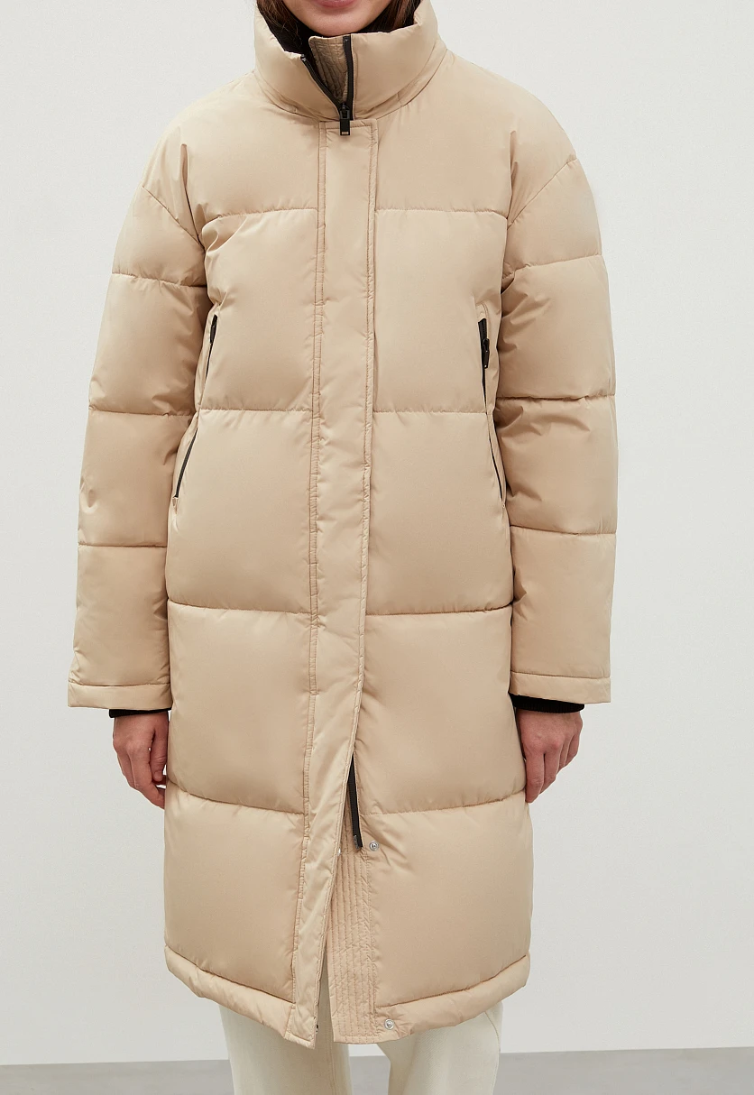 Стеганое утепленное пальто oversize силуэта, Модель FWC11046, Фото №3