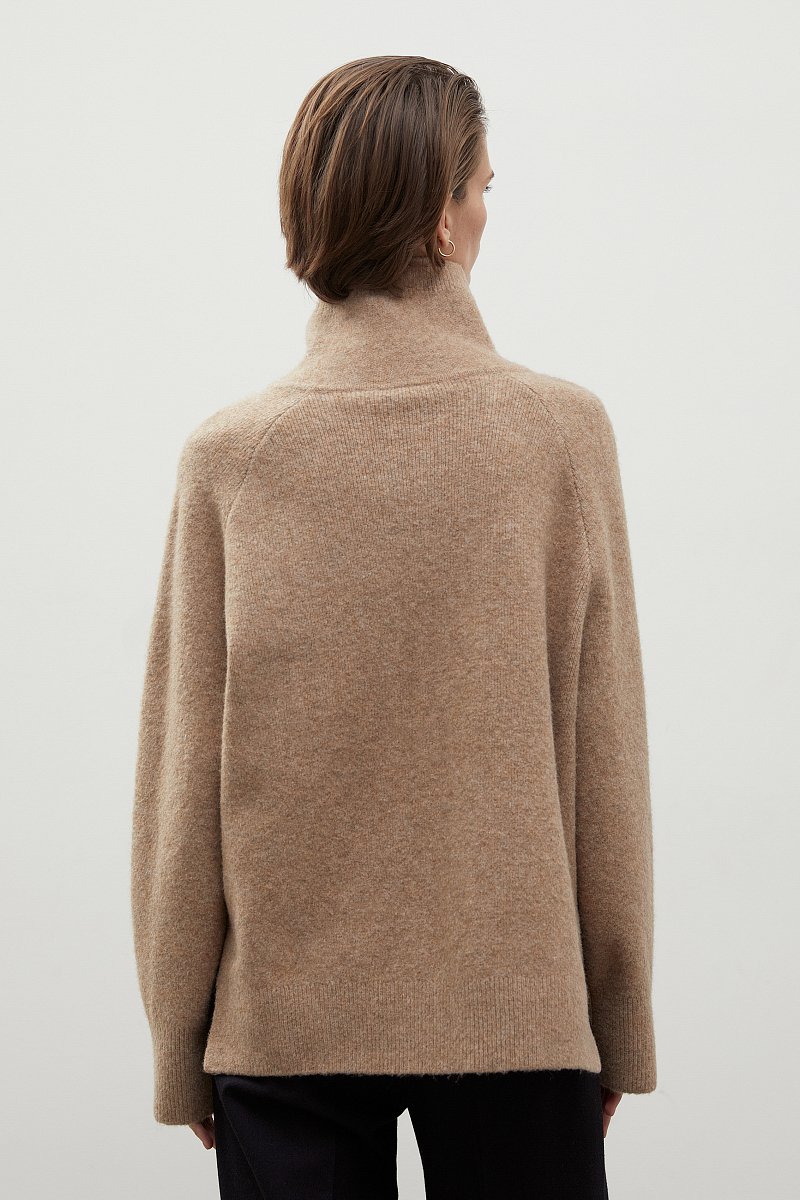 Свитер oversize силуэта с молнией, Модель FWC11114, Фото №5