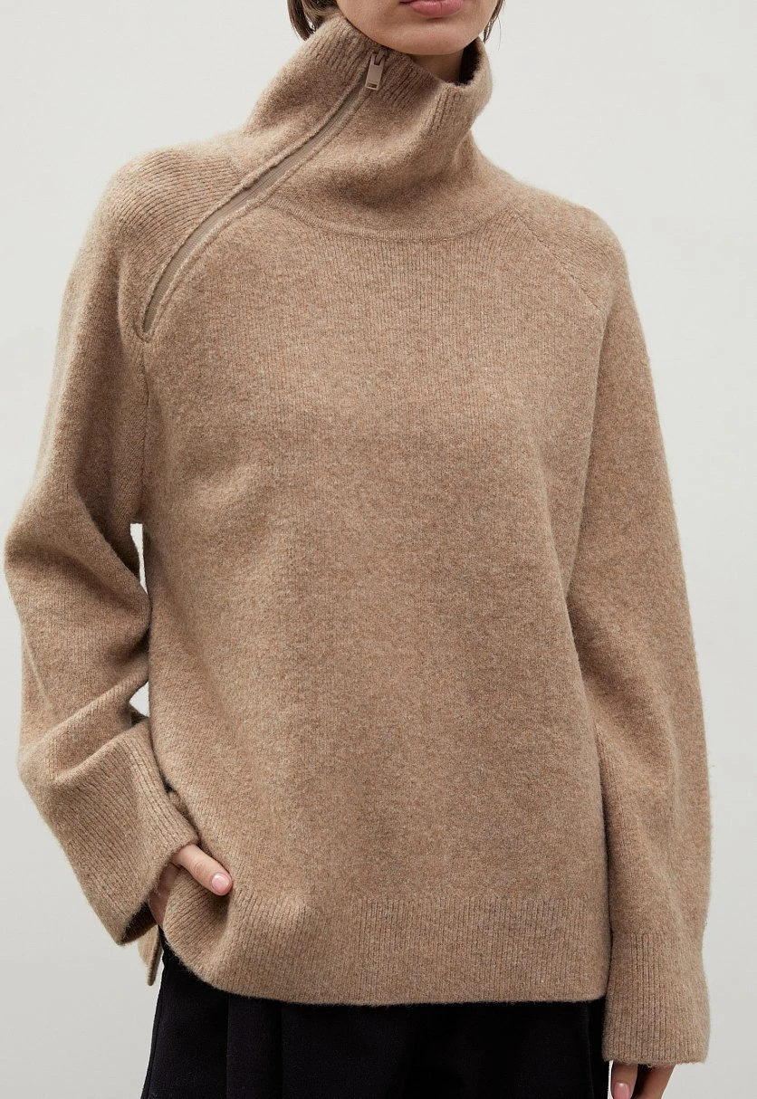 Свитер oversize силуэта с молнией, Модель FWC11114, Фото №3