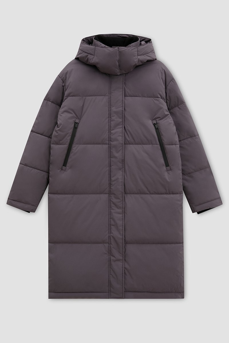 Стеганое утепленное пальто oversize силуэта, Модель FWC11046, Фото №9
