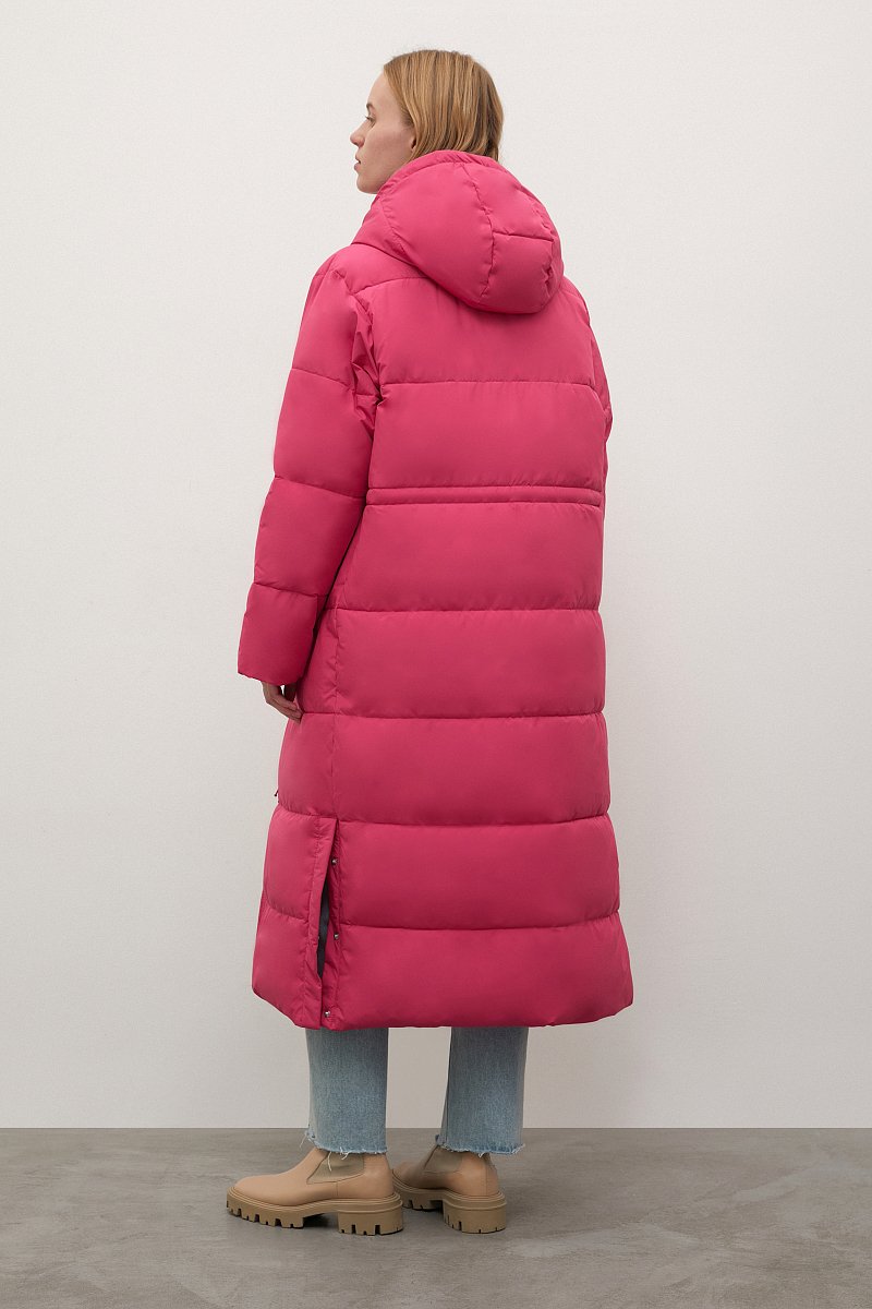Утепленное пальто с талией на кулиске, Модель FWC11000, Фото №4