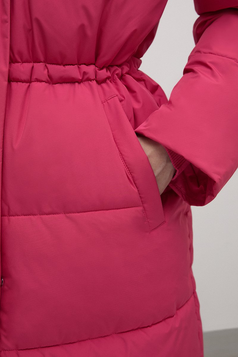 Утепленное пальто с талией на кулиске, Модель FWC11000, Фото №5