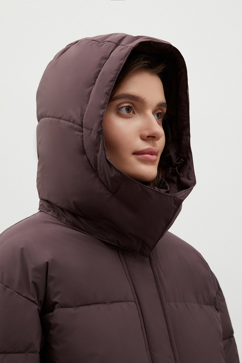Стеганое утепленное пальто oversize силуэта, Модель FWC11046, Фото №8