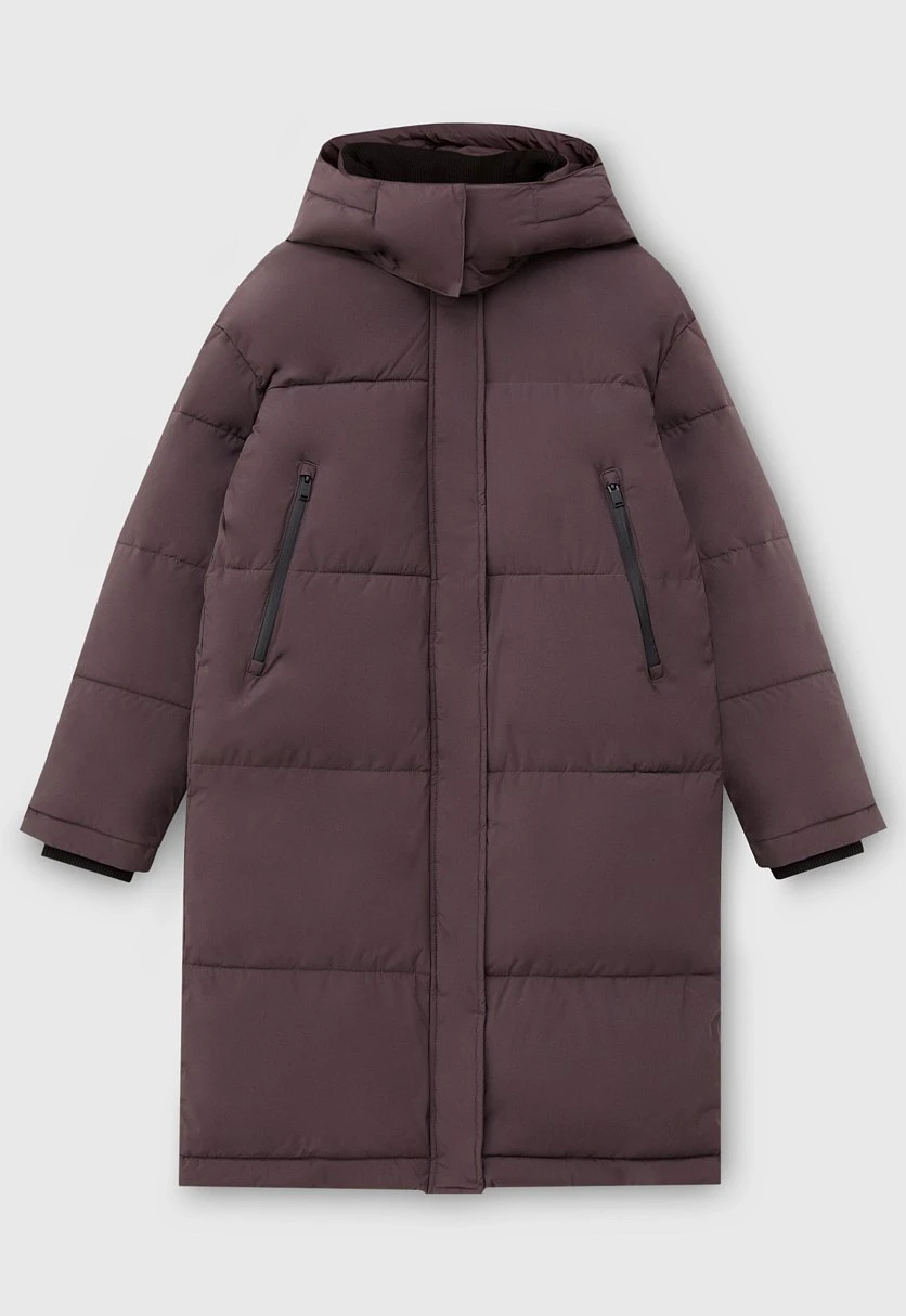 Стеганое утепленное пальто oversize силуэта, Модель FWC11046, Фото №9