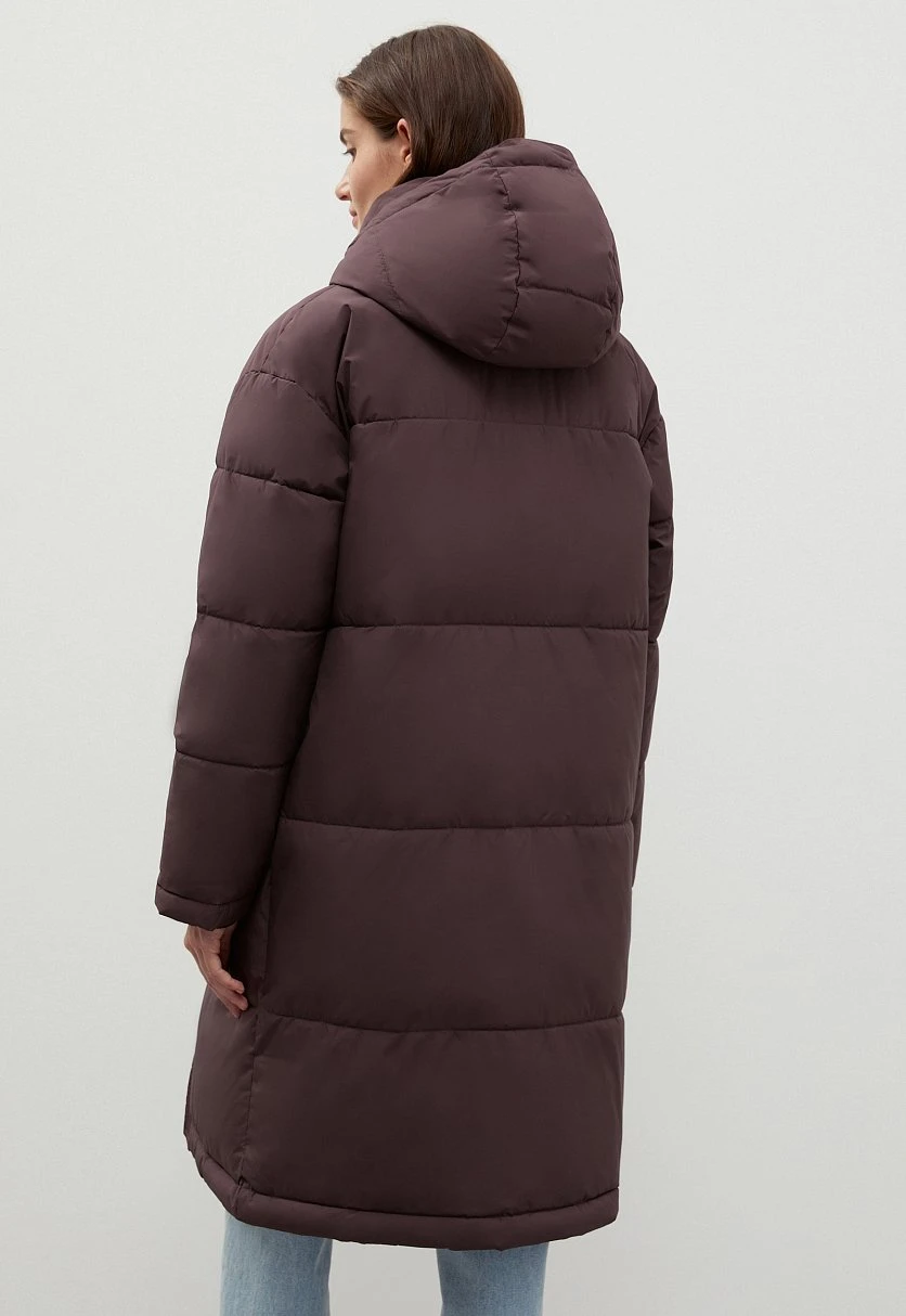 Стеганое утепленное пальто oversize силуэта, Модель FWC11046, Фото №5