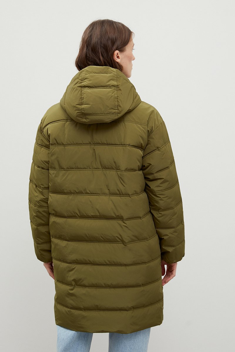 Утепленное пальто силуэта oversize, Модель FWC11055, Фото №5