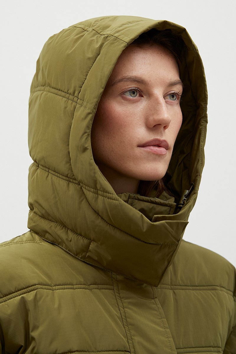Утепленное пальто силуэта oversize, Модель FWC11055, Фото №8