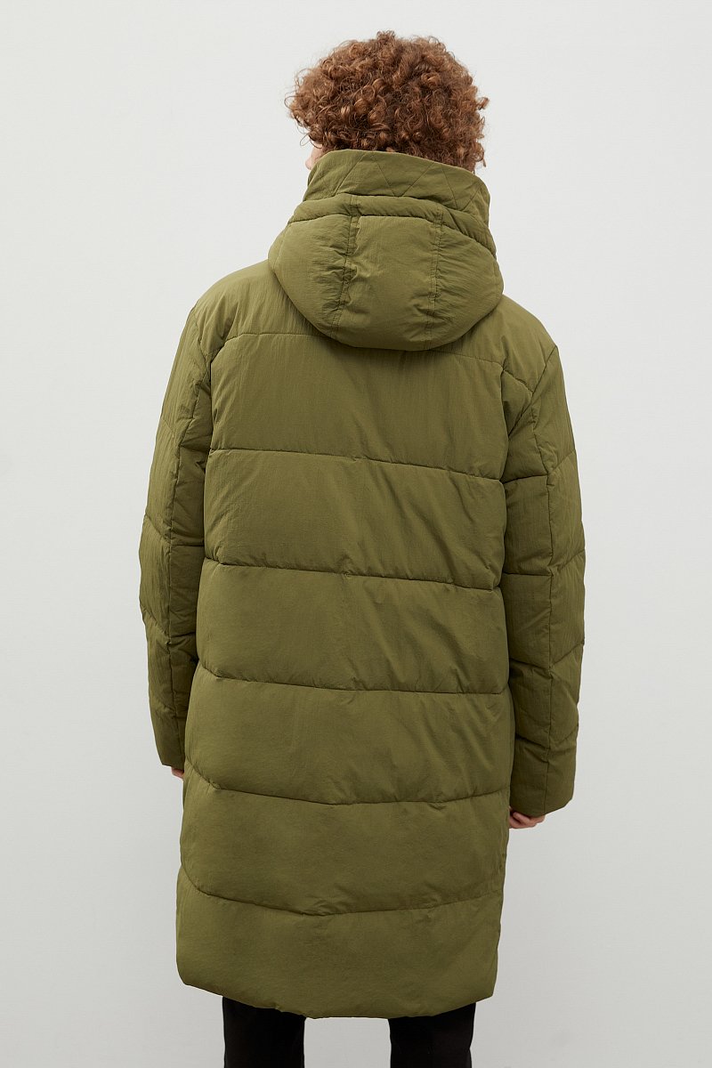 Стеганое утепленное пальто с капюшоном, Модель FWC21042, Фото №5
