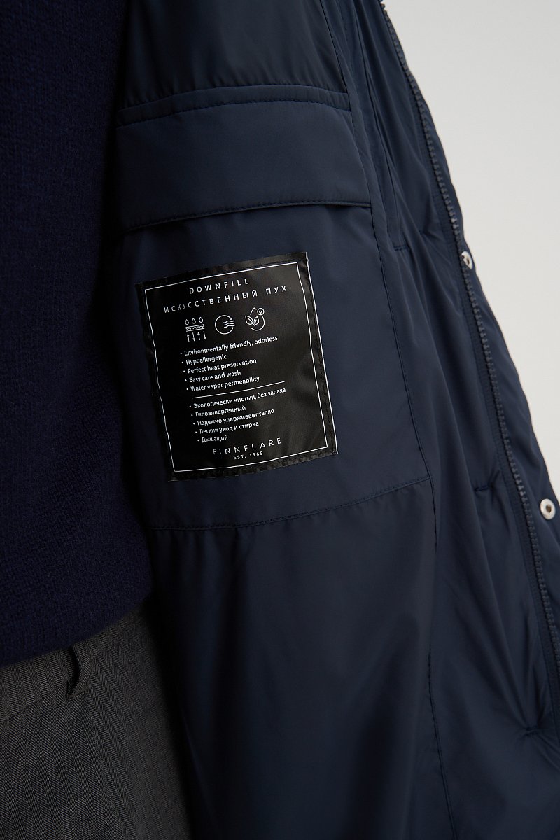 Пальто утепленное с воротником стойкой, Модель FWD21027, Фото №6