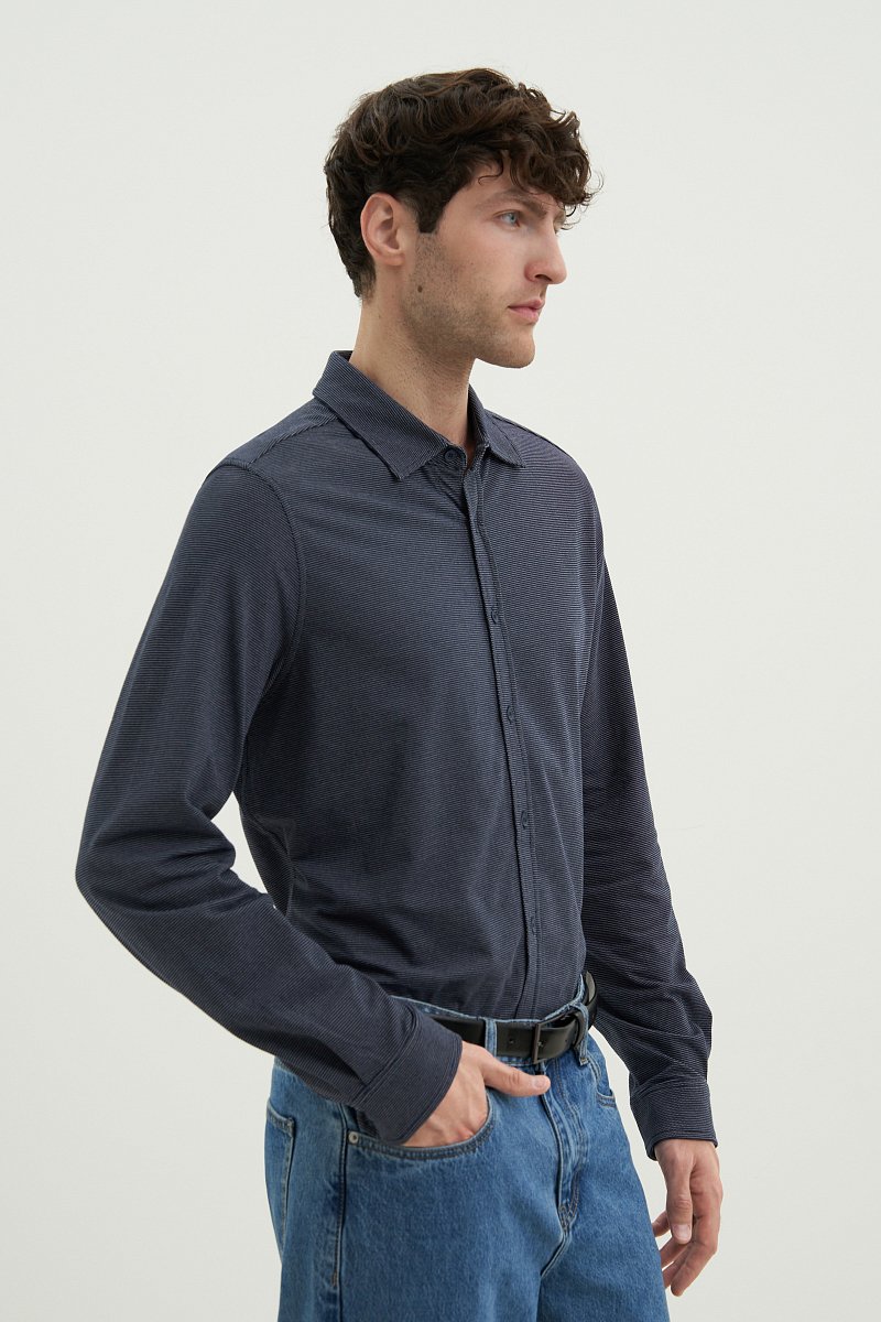 Рубашка (верхняя сорочка) трик. мужская, Модель FWD21053, Фото №3