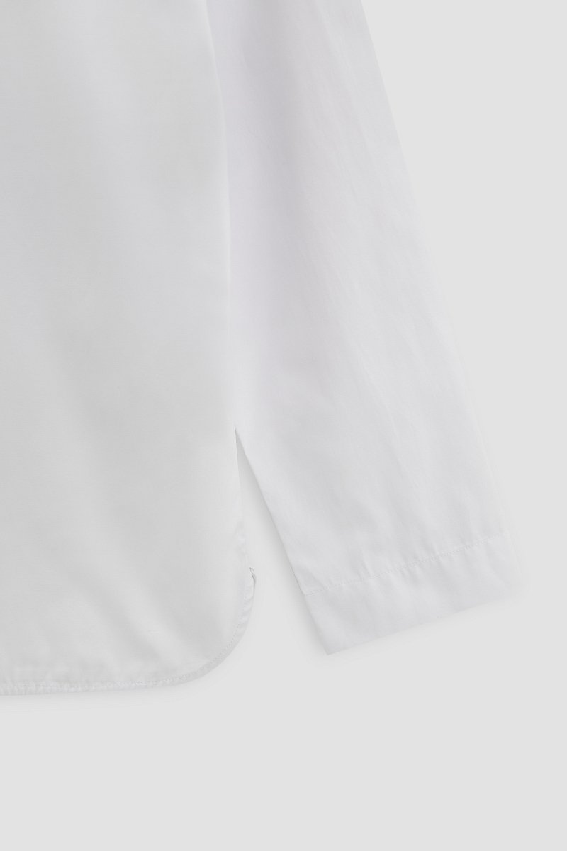 Рубашка свободного силуэта в рубчик, Модель FWD11093, Фото №6