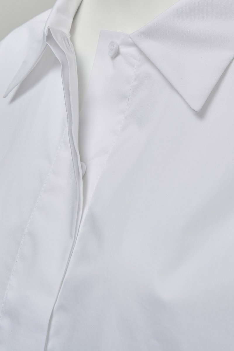 Рубашка из хлопка с объемными рукавами из капсулы Карины Нигай, Модель FWD51002, Фото №5