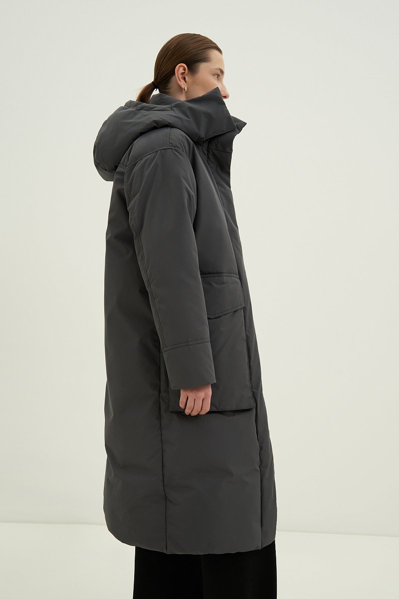 Пальто утепленное с утиным пухом, Модель FWD11044, Фото №3