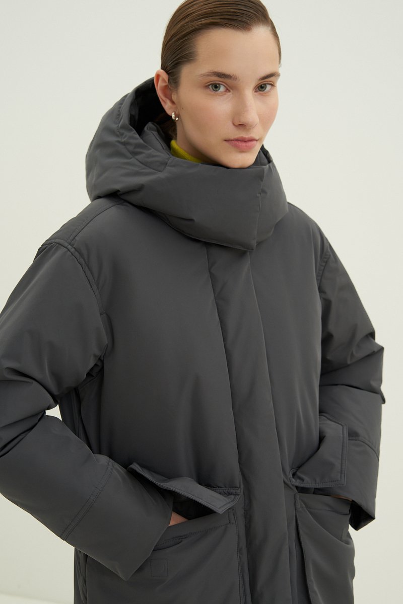 Пальто утепленное с утиным пухом, Модель FWD11044, Фото №6