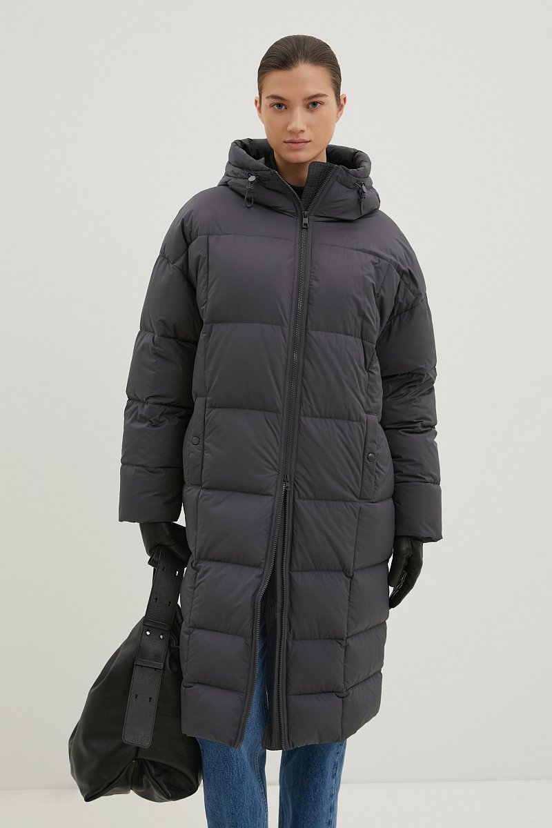 Пальто утепленное с утиным пухом, Модель FWD11082, Фото №1