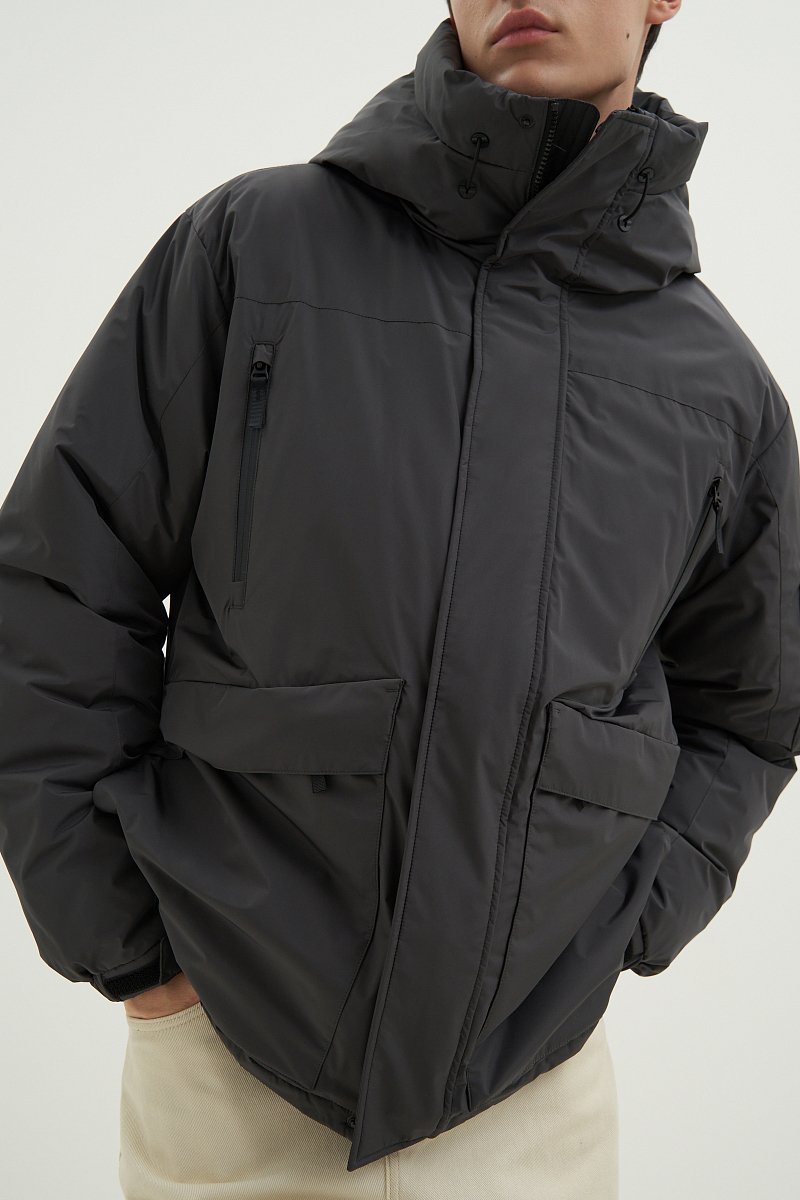 Куртка утепленная из водонепроницаемой ткани, Модель FWD21022, Фото №3