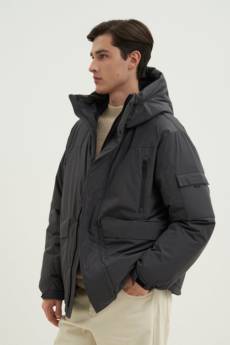 Куртка утепленная из водонепроницаемой ткани, Модель FWD21022, Фото №4