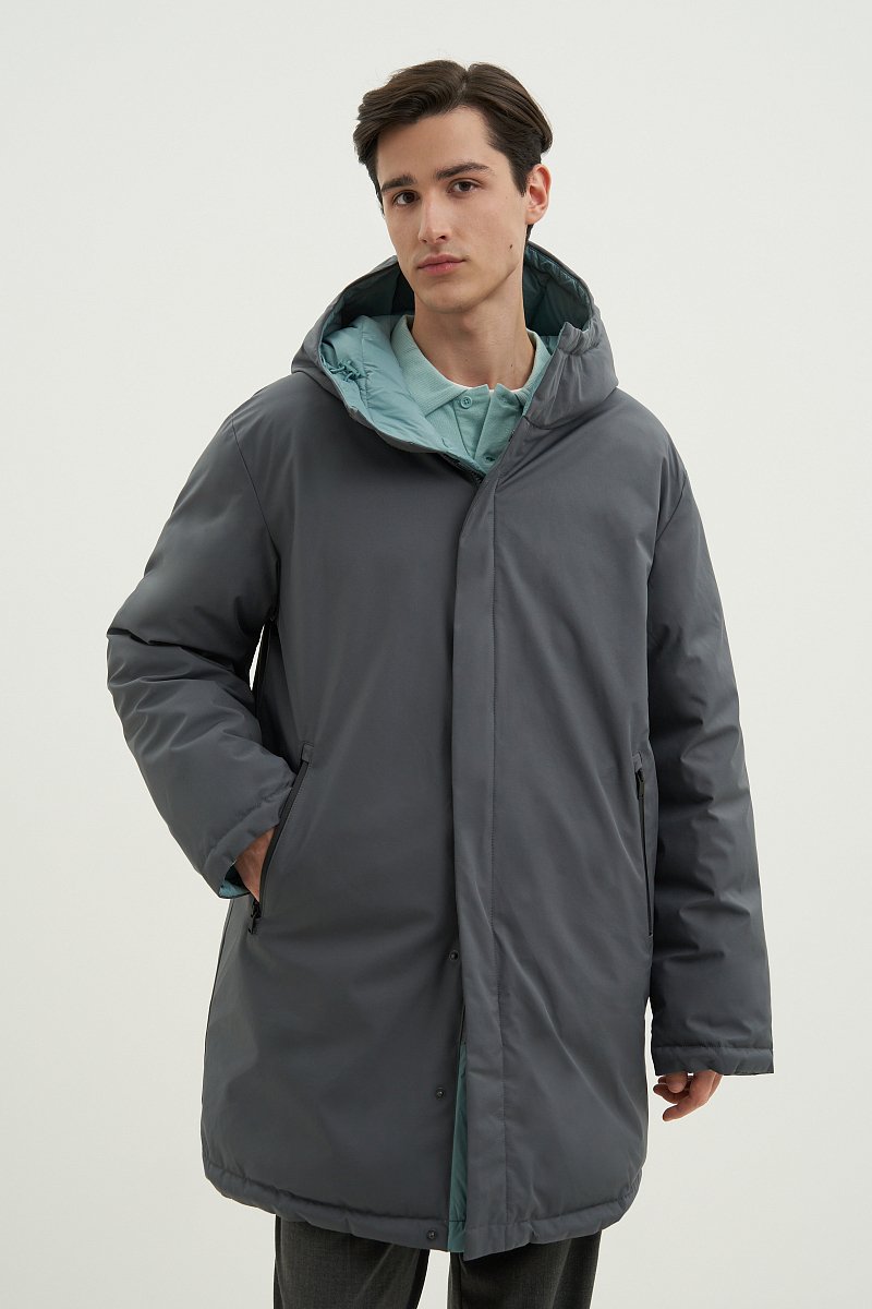 Пальто утепленное с утиным пухом, Модель FWD21024, Фото №1
