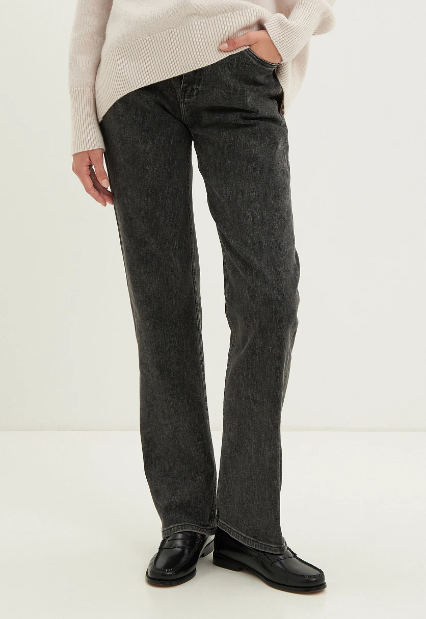 Утепленные джинсы straight fit женские, Модель FWD15000, Фото №2