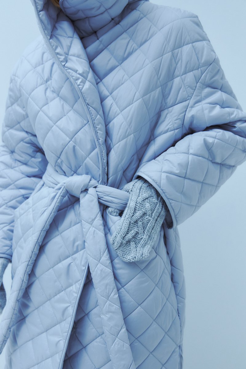 Стеганое утепленное пальто из капсулы Карины Нигай, Модель FWD51000, Фото №4