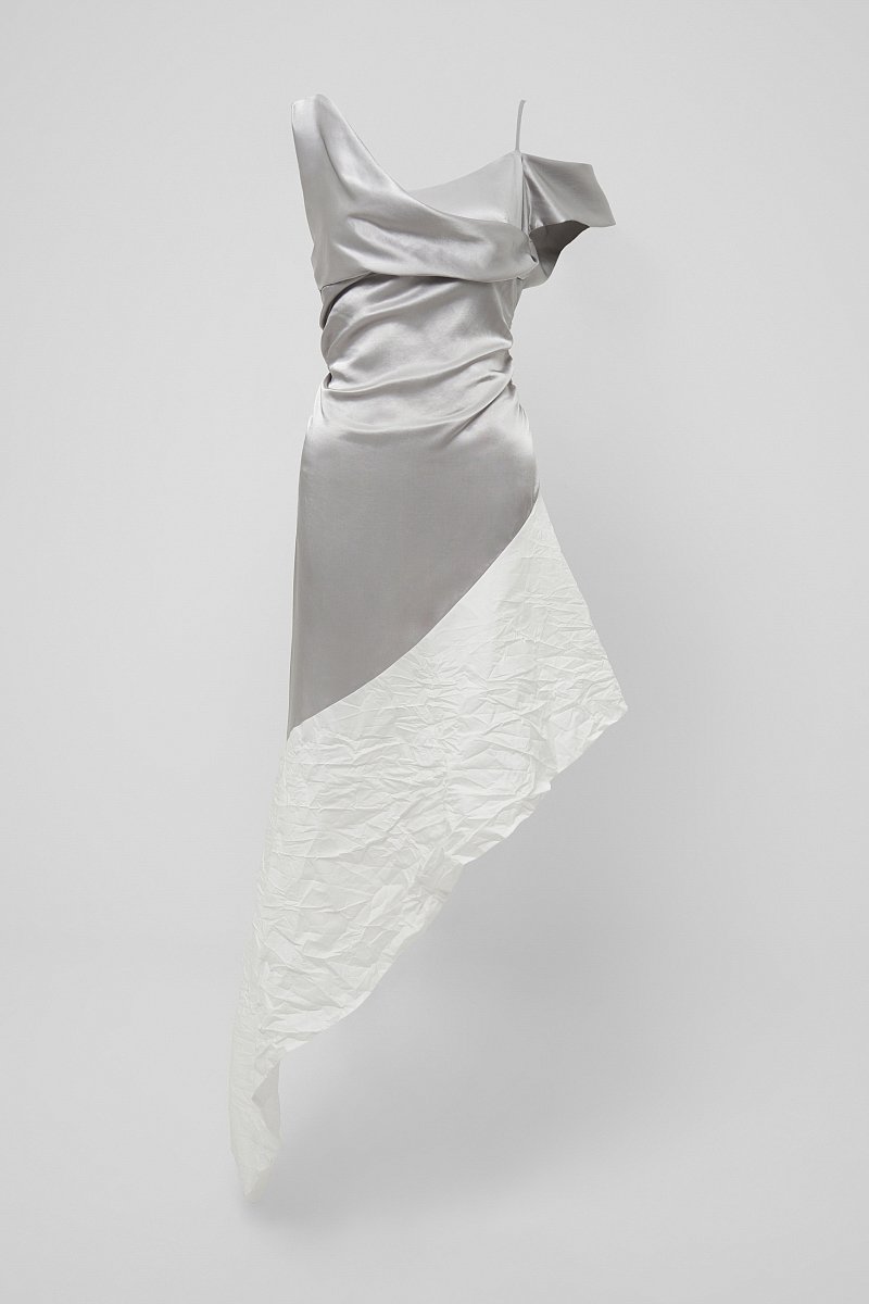 Атласное платье с драпировкой из капсулы Карины Нигай, Модель FWD51006, Фото №7