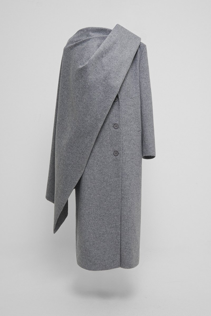 Оверсайз пальто с шарфом из капсулы Карины Нигай, Модель FWD51001, Фото №8