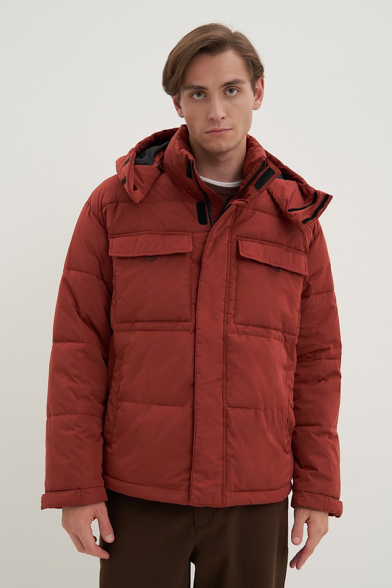 Куртка утепленная с воротником стойкой, Модель FWD21021, Фото №1
