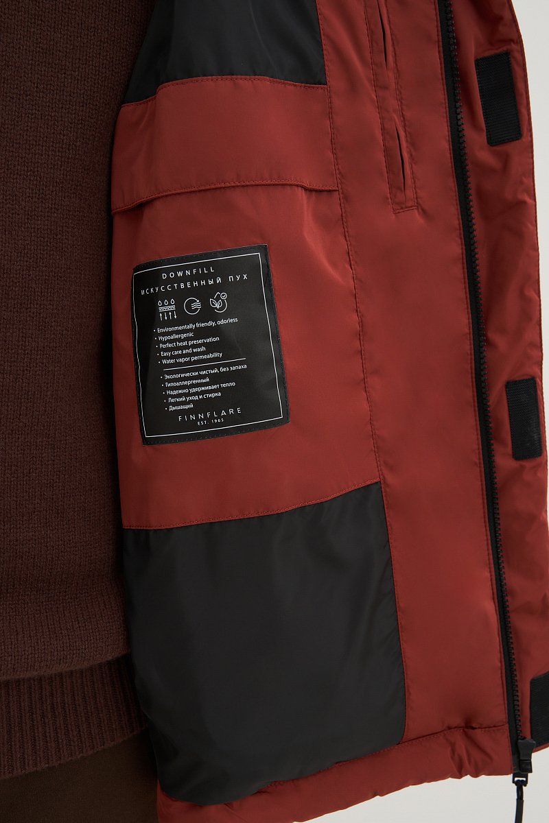 Куртка утепленная с воротником стойкой, Модель FWD21021, Фото №6