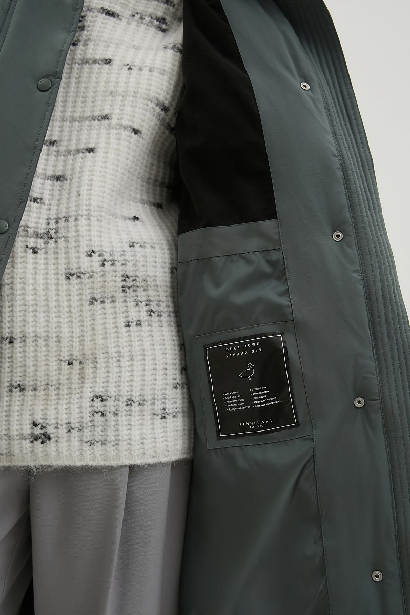 Пальто утепленное с утиным пухом, Модель FWD11017, Фото №6