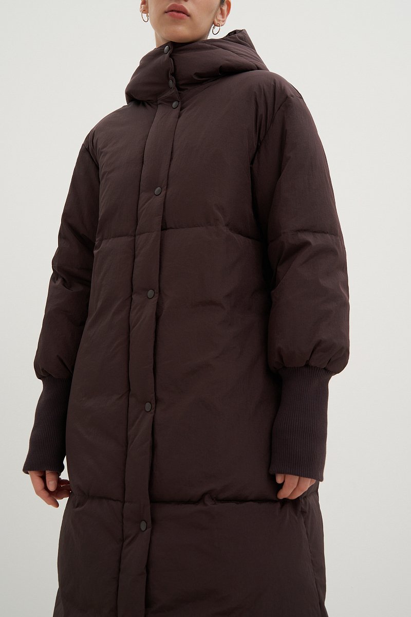 Пальто с округлым воротником, Модель FWD11056, Фото №2