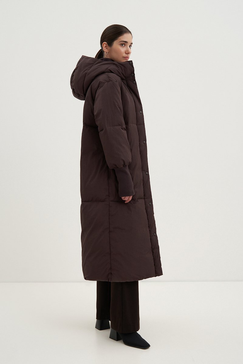Пальто с округлым воротником, Модель FWD11056, Фото №3