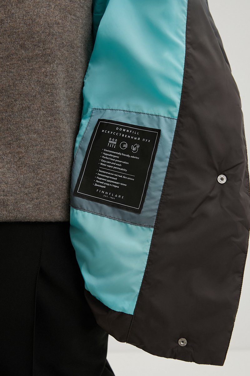 Куртка утепленная из водонепроницаемой ткани, Модель FWD11066, Фото №6