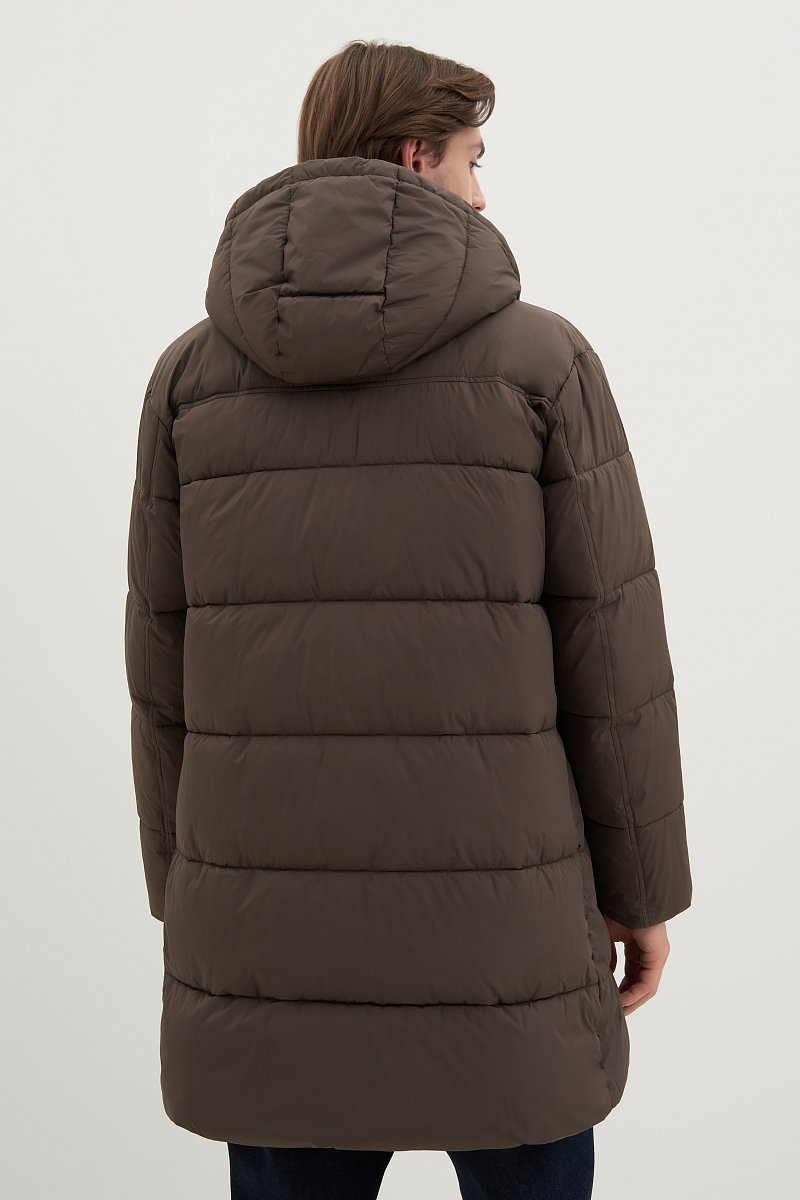 Пальто утепленное с воротником стойкой, Модель FWD21027, Фото №4