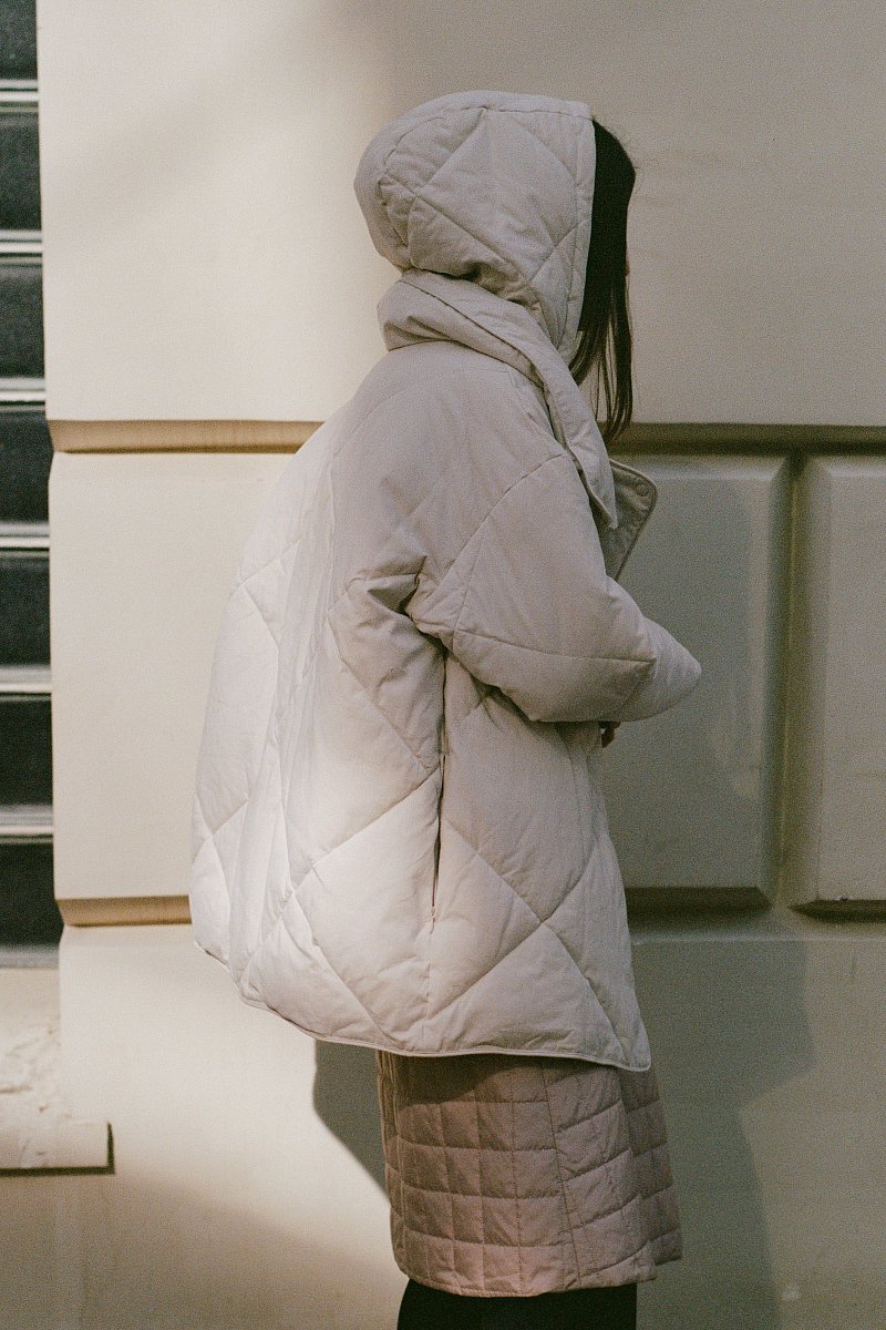 Куртка из хлопка с воротником стойкой, Модель FWD11023, Фото №3
