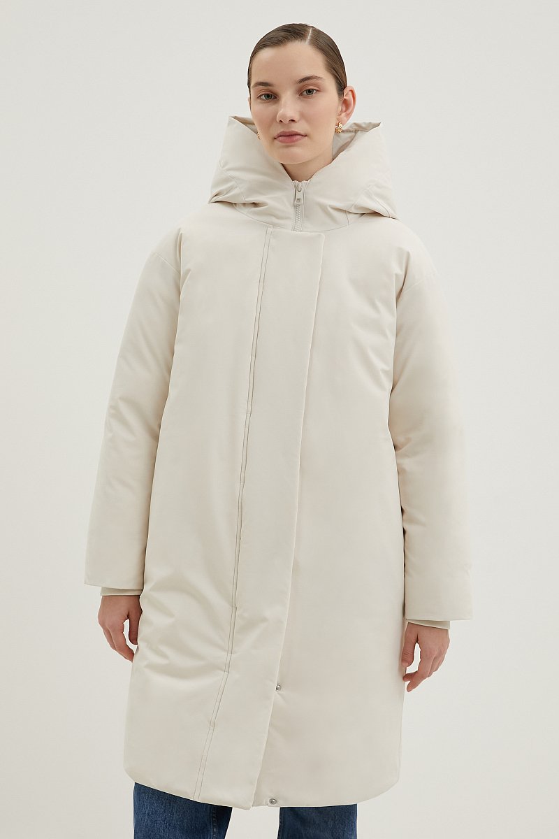 Пальто утепленное с утиным пухом, Модель FWD11057, Фото №1