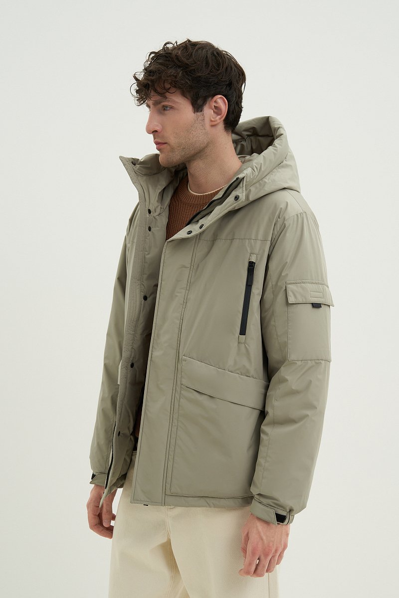 Куртка утепленная из водонепроницаемой ткани, Модель FWD21022, Фото №4