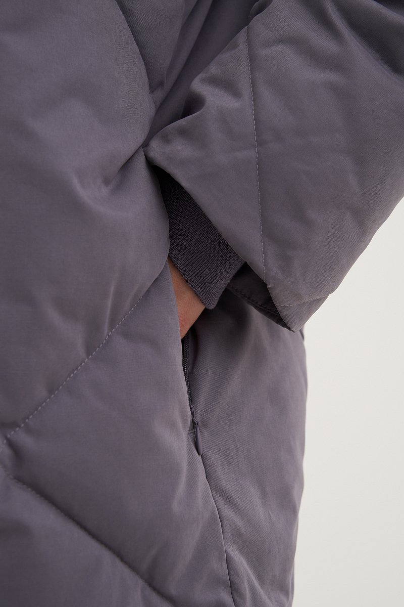 Куртка из хлопка с воротником стойкой, Модель FWD11023, Фото №7