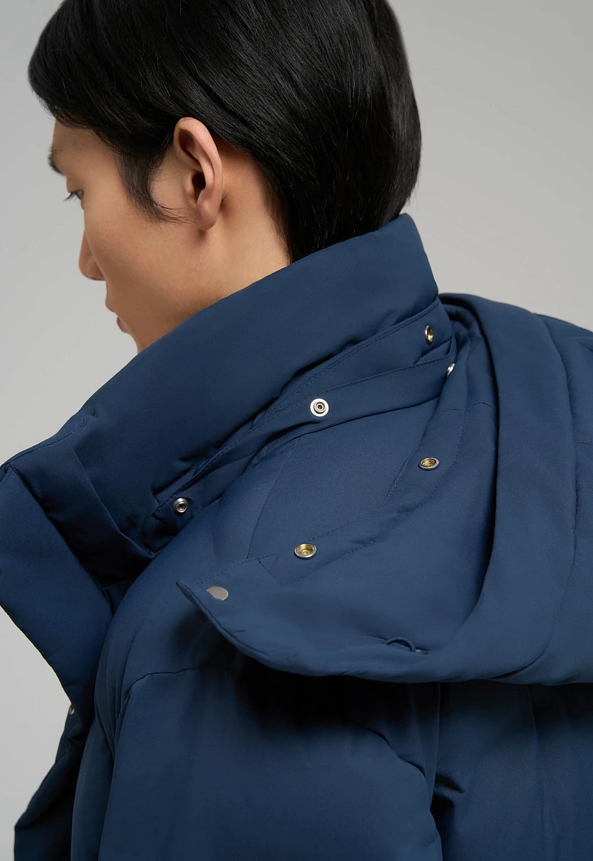 Утепленное пальто с воротником-стойкой, Модель FWE21001, Фото №7