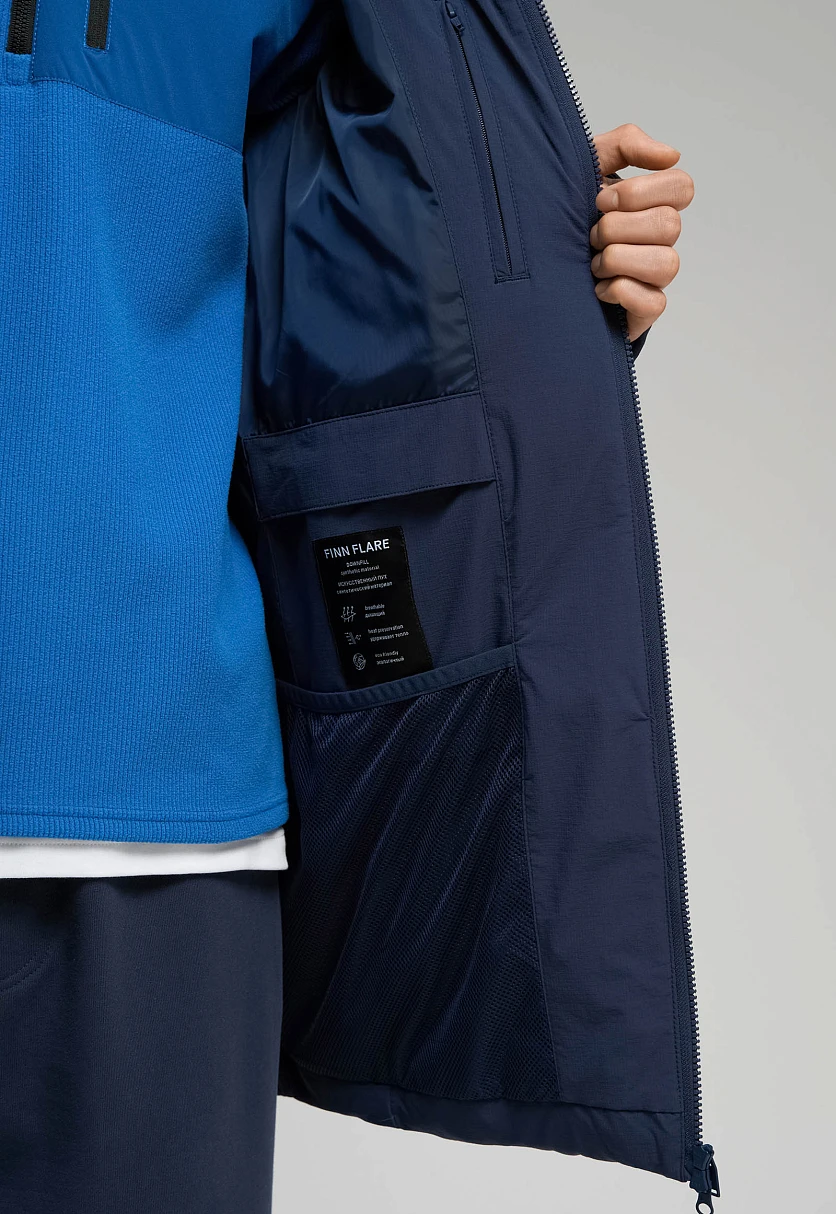 Утепленное стеганое полупальто с капюшоном, Модель FWE21011, Фото №9