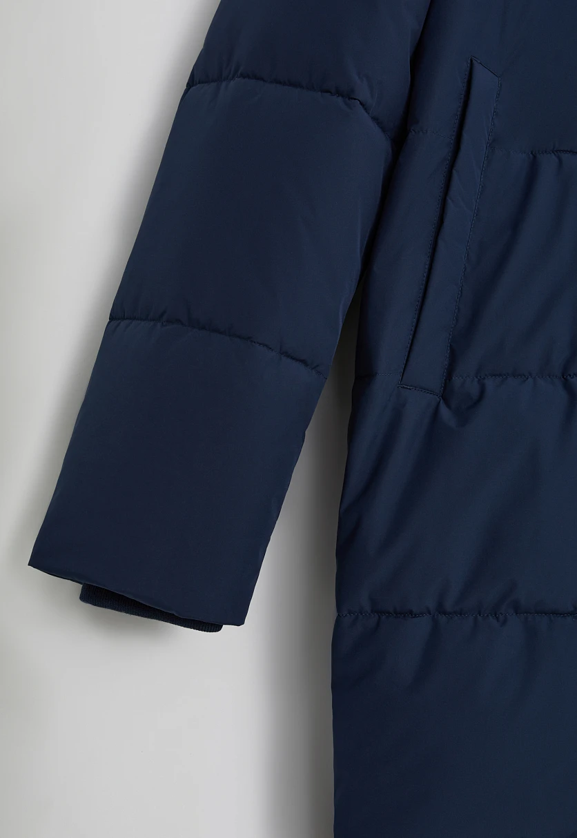 Утепленное пальто с воротником-стойкой, Модель FWE21013, Фото №9