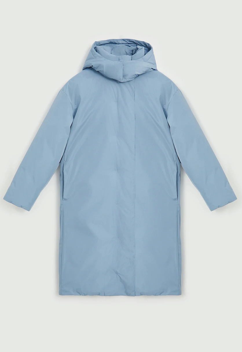 Пуховое пальто с переливающимся эффектом, Модель FWE11071, Фото №10